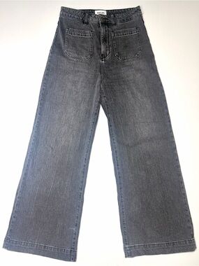Rolla’s Women’s Wide Leg High-Rise Jeans in Washed Black Size- 28